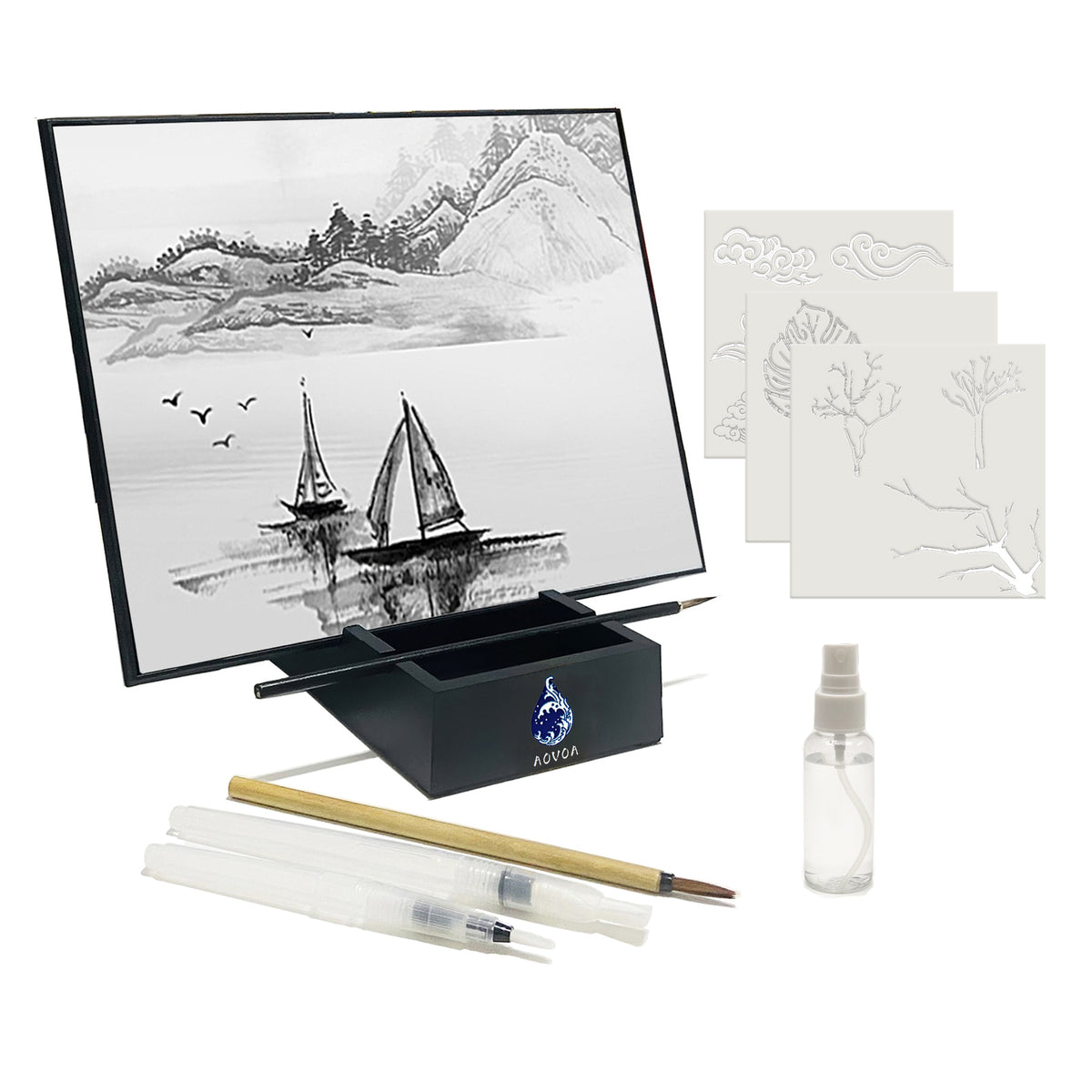 AOVOA Zen Meditation Board, Painting with Water for Relaxing, Mindfuln –  AovoA