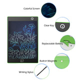Colorful LCD Drawing Board - Portable Writing Board for Kids, Home, Office (Green)