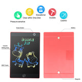 AOVOA Colorful LCD Writing Tablet - Electronic Portable Writing Board, Drawing Board for Kids (Red)
